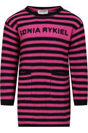Sonia Rykiel Enfant Fuchsia Dress For Girl With Logo