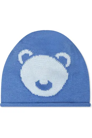 LITTLE BEAR Light Blue Hat For Baby Boy With Bear