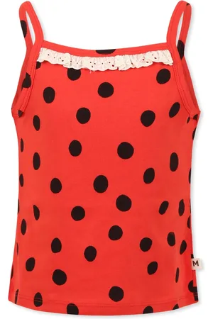 Mini Rodini Tank Topfor Girl With Polka Dots