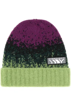 Y / PROJECT Multicolor Stretch Wool Blend Beanie Hat