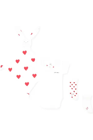 Petit Bateau Body Set For Babykids With Hearts
