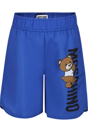 Moschino Swim Shorts For Boy With Teddy Bear And Logo