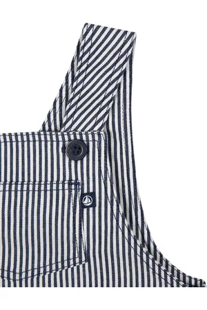 Petit Bateau Dungarees For Baby Boy With Stripes
