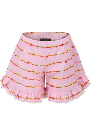 VERSACE Shorts For Baby Girl With Logo