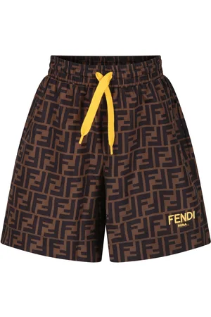 Fendi Swim Shorts For Boy With Iconic Ff And Logo