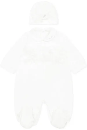 MONNALISA Babygrow Set For Baby Girl With Logo