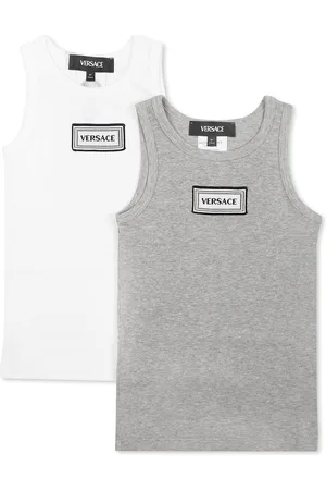 VERSACE Tank Top Set For Boy With Logo