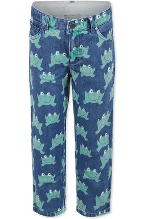 Stella McCartney Blue Jeans For Boy With Frog