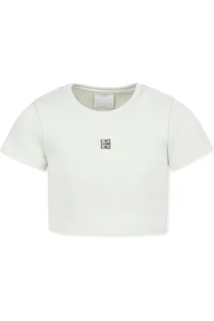 Givenchy Crop T-shirt For Girl With 4g Motif