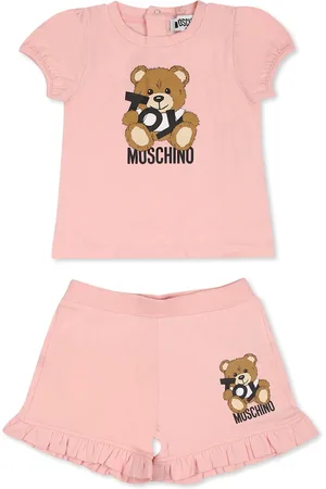 Moschino Suit For Baby Girl With Teddy Bear