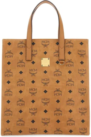 MCM Printed Canvas Small Aren Shopping Bag