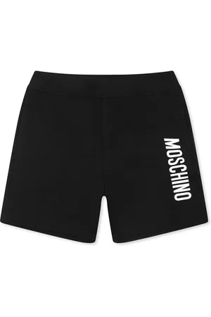 Moschino Balck Shorts For Baby Boy With Logo