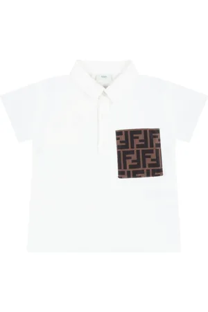 Fendi Polo Shirt For Baby Boy With Ff