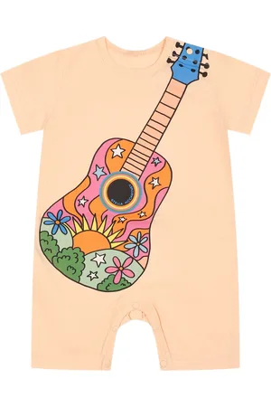 Stella McCartney Romper For Baby Girl With Guitar And Logo