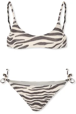 MC2 SAINT BARTH Bikini For Girl With Zebra Print