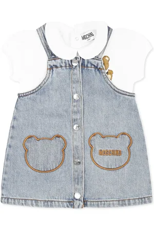 Moschino Dungarees For Baby Girl With Teddy Bear