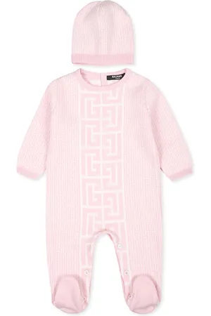 Balmain Babygrow Set For Baby Girl With Labyrinth