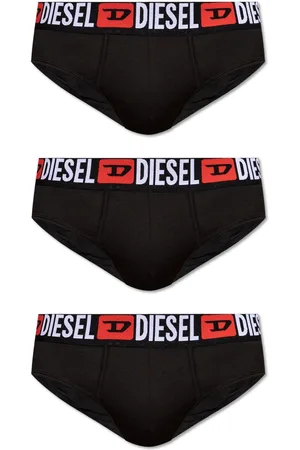 Diesel Tumbr-andrethreepack Logo Waistband Briefs