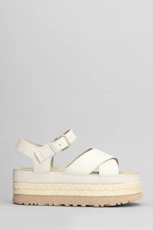 UGG Aubrey Ankle Strap Wedges In Leather