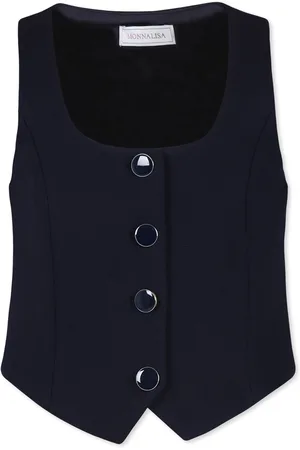 MONNALISA Waistcoat For Girl With Logo