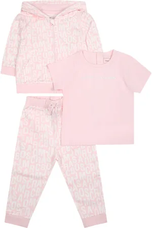Marc Jacobs Suit For Baby Girl With Logo