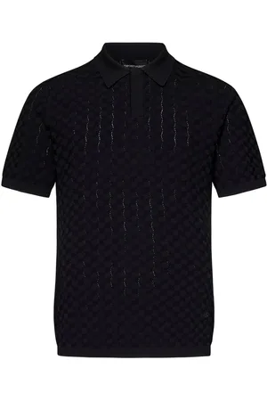 Emporio Armani Short-sleeved Knitted Polo Shirt