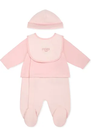 Fendi Babygrow Set For Baby Girl With Ff