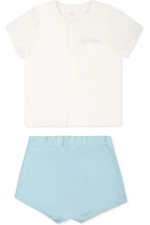Petit Bateau Suit For Baby Boy With Logo