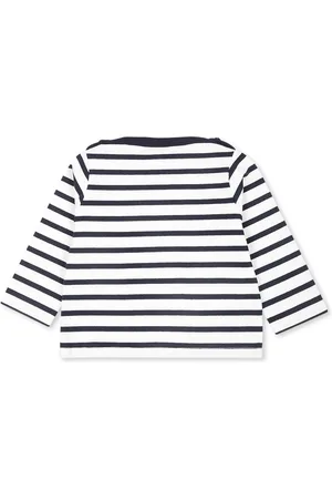 Petit Bateau White T-shirt For Babykids With Logo