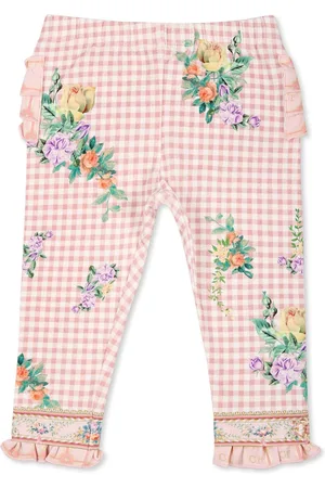 Camilla Leggings For Baby Girl With Floral Print