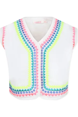 Billieblush Vest For Girl With Embroidery