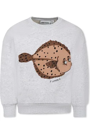 Mini Rodini Sweatshirt For Kids With Puffer Fish