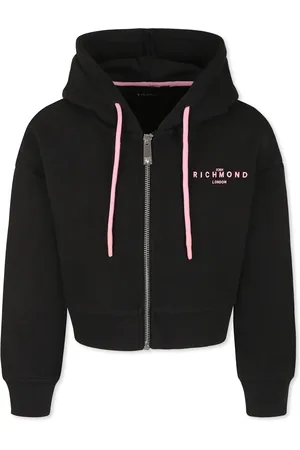 John Richmond Crop Sweatshirt For Girl With Logo