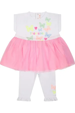 Billieblush Suit For Baby Girl With Butterflies And Hearts