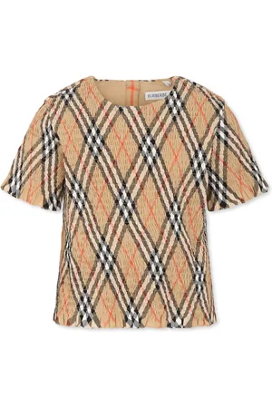 Burberry Top For Girl With Vintage Check