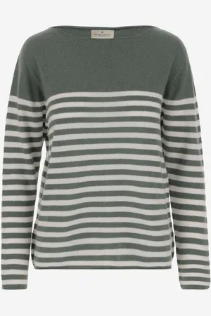 BRUNO MANETTI Cashmere Sweater With Striped Pattern