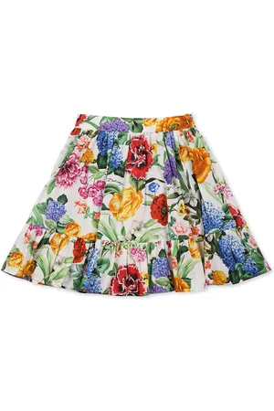 Dolce & Gabbana Skirt For Baby Girl With Floral Print