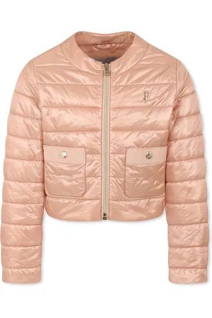 HERNO Crop Down Jacket For Girl With Logo
