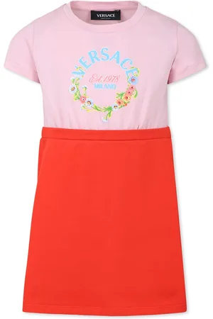 VERSACE Dress For Girl With Logo