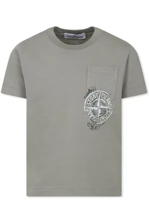 Stone Island T-shirt For Boy With Compass