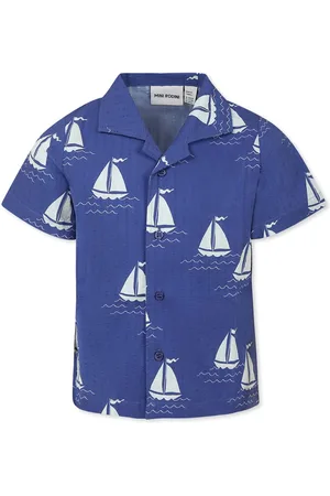 Mini Rodini Shirt For Kids With Sailboats
