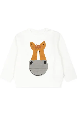Stella McCartney Sweatshirt For Newborns With Horse Print