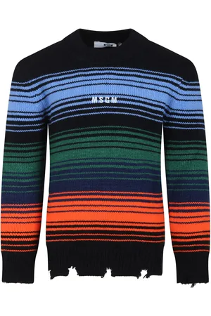 Msgm Multicolored Sweater For Boy With Logo