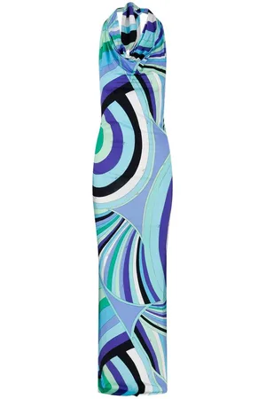 Puccini Abstract Printed Midi Dress
