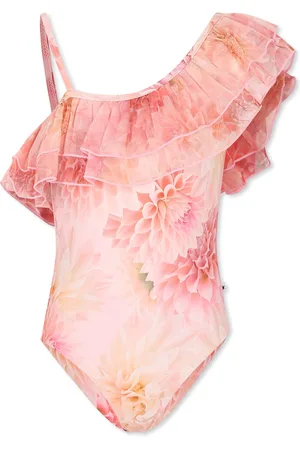 Molo Swimsuit For Girl With Floral Print