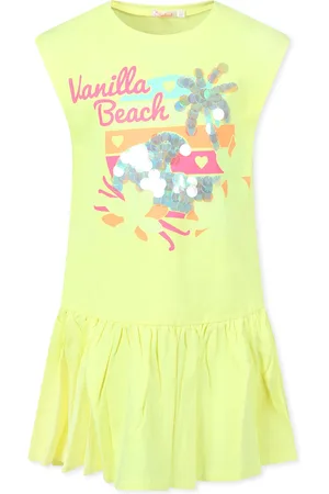 Billieblush Dress For Girl With Beach Print