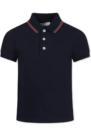 Gucci Polo Shirt For Boy With Web Detail