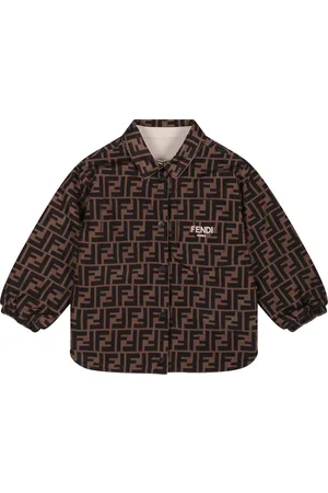 Fendi Reversible Jacket For Baby Boy With Logo And Ff