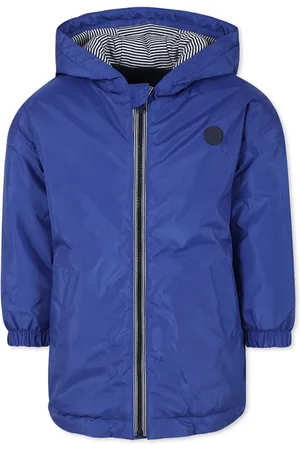 Petit Bateau Light Blue Windbreaker For Boy With Logo