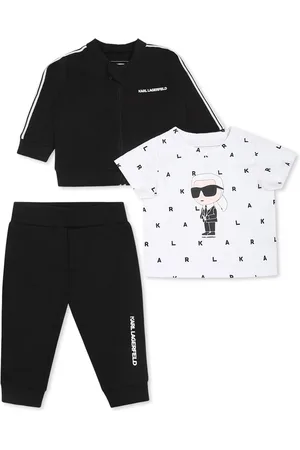 Karl Lagerfeld Suit For Babykids With Karl Lagerfeld Print